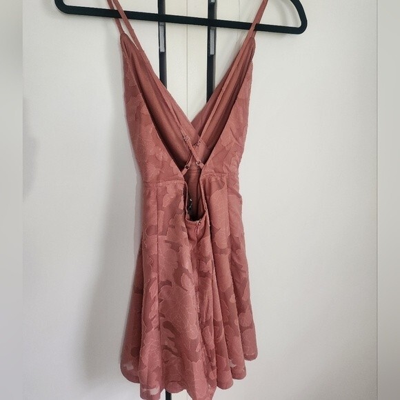 Lulus Days of Beauty in Vintage Rose Butnout Floral Mini Skater Dress size XS - Picture 14 of 15